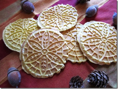 pumpkin-pizzelle cookies