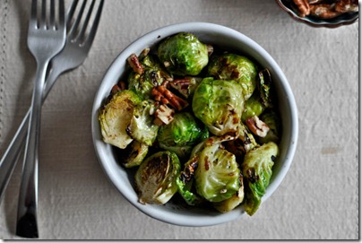 pan roasted brussels sprouts (how sweet)