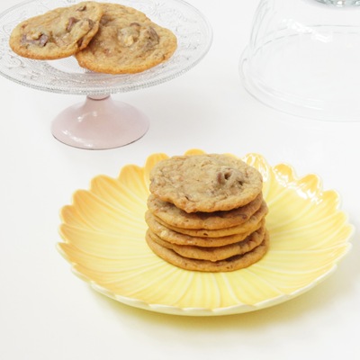 Milk Chocolate Almond and Toffee Cookies