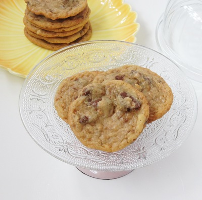 Milk Chocolate Almond and Toffee Cookies