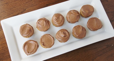 Mini Banana Cupcakes with Mocha Buttercream 4