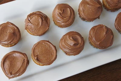 Mini Banana Cupcakes with Mocha Buttercream 6