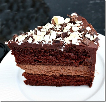 Chocolate-Cheesecake-Cake-from recipe girl