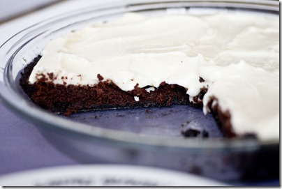 Oreo Crusted Brownie Pie with Cream Cheese Icing