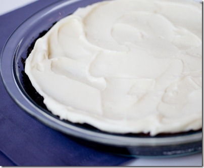 Oreo Crusted Brownie Pie with Cream Cheese Icing