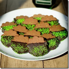 St. Patrick’s Day Mint Chocolate Cookie Sandwiches