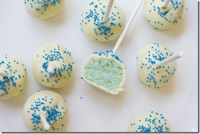 Baby Blue Cake Pops & A Virtual Baby Shower!