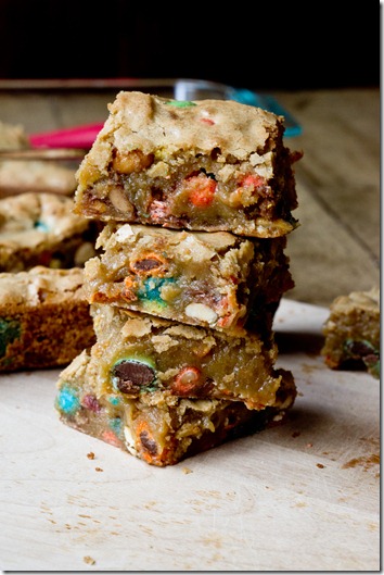 Sweet and Salty Candy Bar Blondies