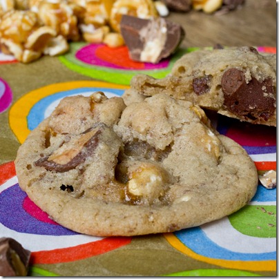 Sweet and Salty Party Cookies (with caramel corn!)