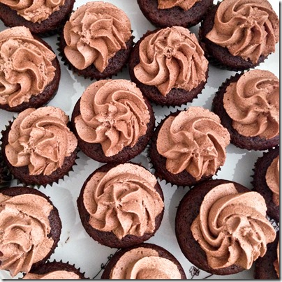 Double Chocolate Stout Mini Cupcakes