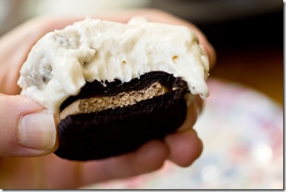 No-Bake Cookie Dough Oreo Cheesecakes