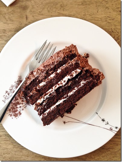 Fudgy Black and White Devil’s Food Cake - the best ever birthday cake