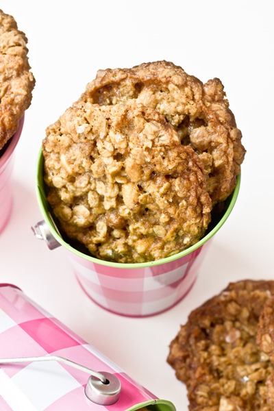 Salted Caramel and Peanut Oatmeal Cookies