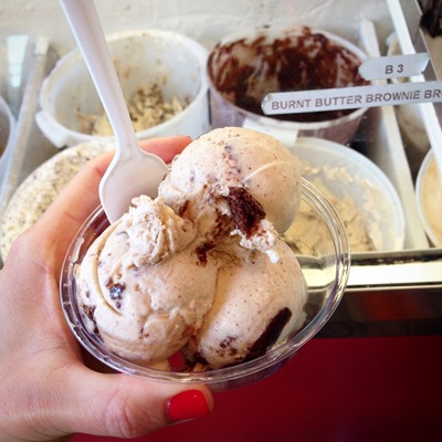 The best lobster rolls and ice cream in Cape Cod! Burnt Butter Brownie Brown Sugar ice cream from the Nut House in Provincetown