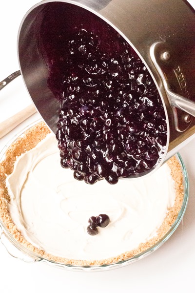 No-Bake Blueberry Pie