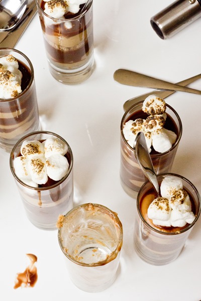 Peanut Butter S'mores Parfaits - they will disappear in minutes!