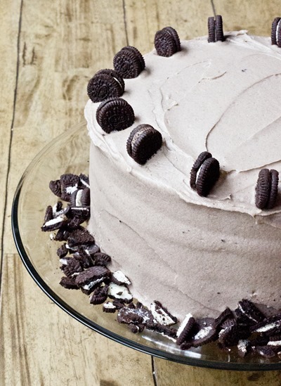 Cookies ‘n Cream Cake- 3 amazing layers (chocolate, vanilla bean and cookies n cream buttercream!)