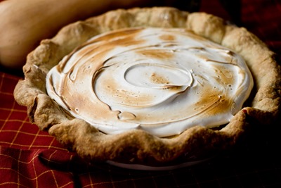 Roasted Butternut Squash Pie with Brown Sugar Marshmallow Topping- seriously good