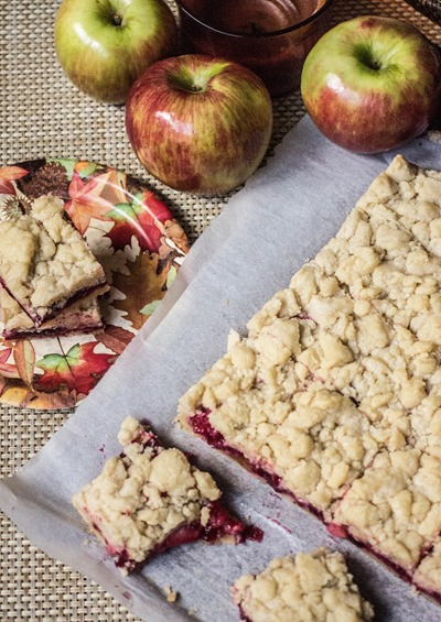 Cranberry Apple Shortbread Bars - need to make for Thanksgiving!