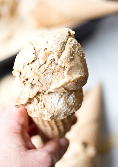 No Churn Cookie Butter Ice Cream