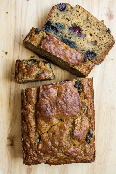 Healthy Blueberry Banana Bread