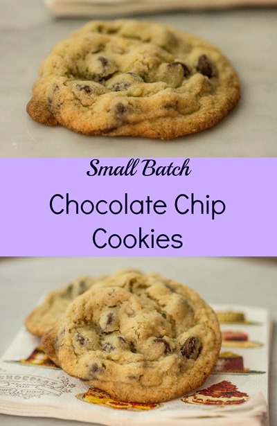 Small Batch Chocolate Chip Cookies - perfect for those cravings
