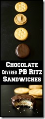 Chocolate PB Ritz Sandwiches... in LOVE