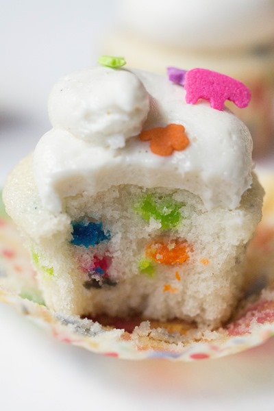 Everyone loves funfetti! These cupcakes were gobbled up at my son's birthday party