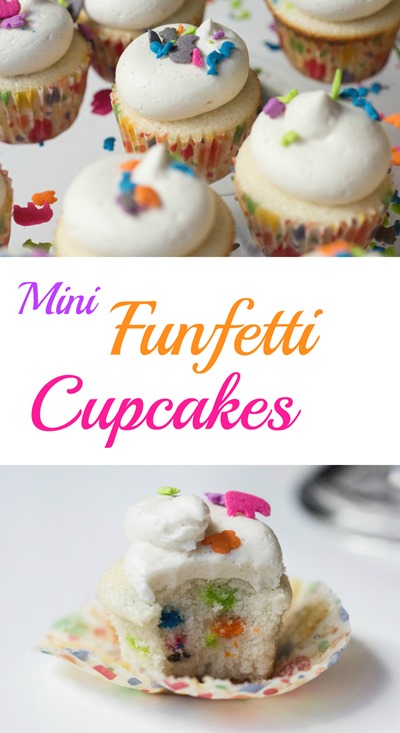 The most adorable funfetti cupcakes made from scratch!