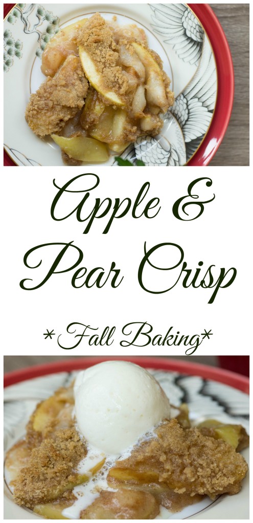 Amazing pear and apple crisp, we are obsessed