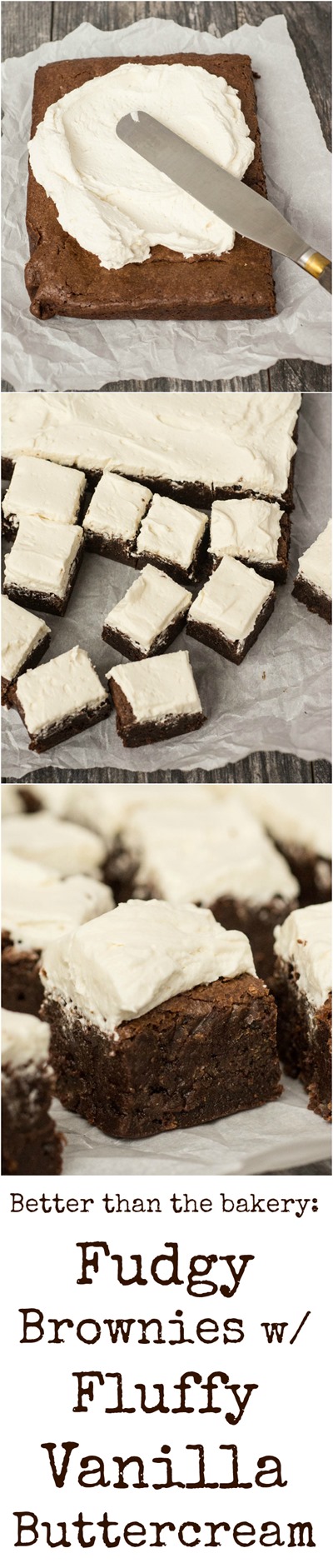 Brownies w Vanilla Buttercream <---new obsession!