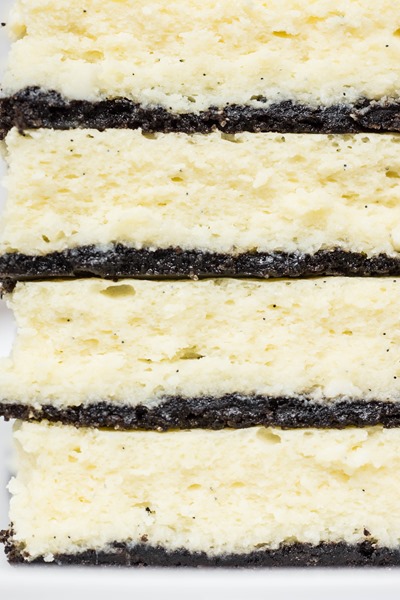 my husband was so excited when I made these cheesecake bars!