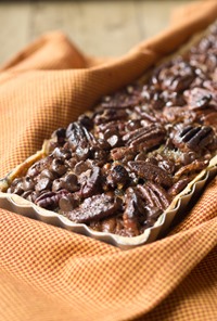 Fancy Holiday Chocolate Pecan Pie