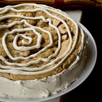 Pumpkin Cinnamon Roll Cheesecake