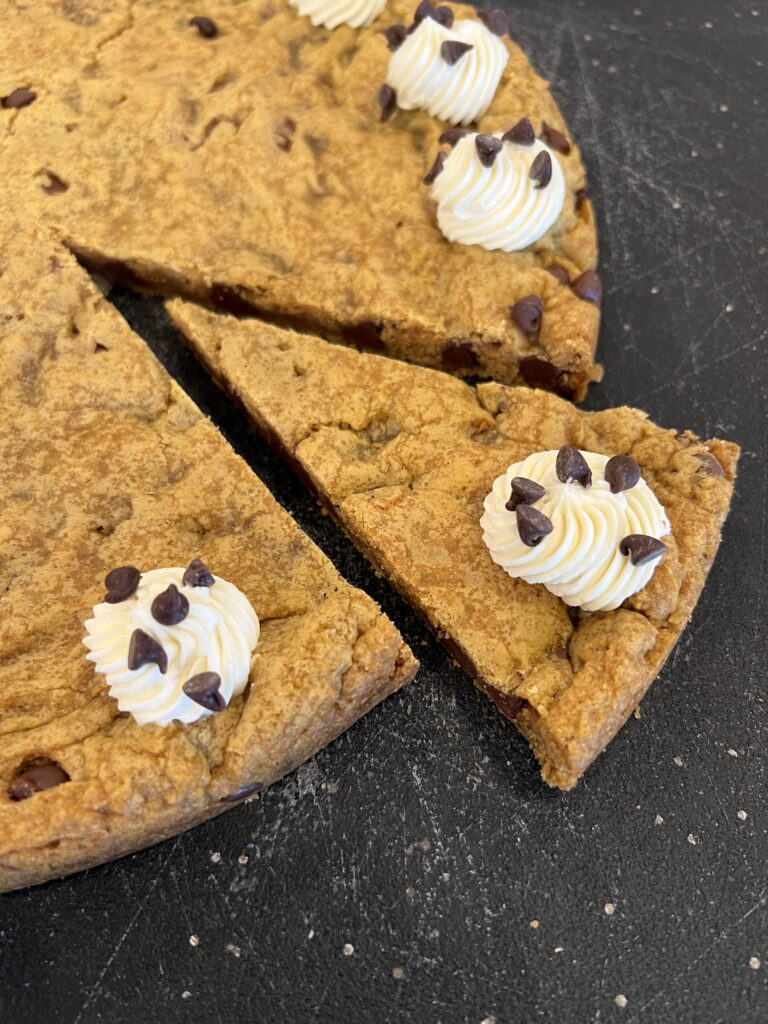 Seasonal Pumpkin Chocolate Chip Cookie Cake